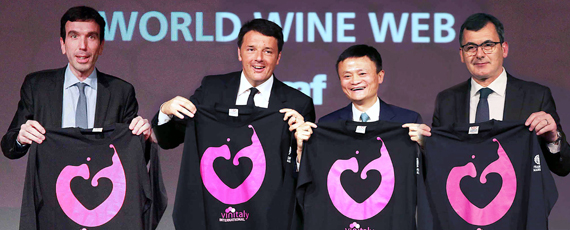 Matteo Renzi e Jack Ma 