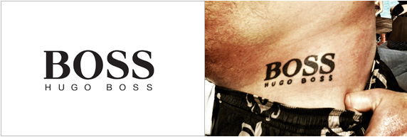 Hugo boss tatuaggio