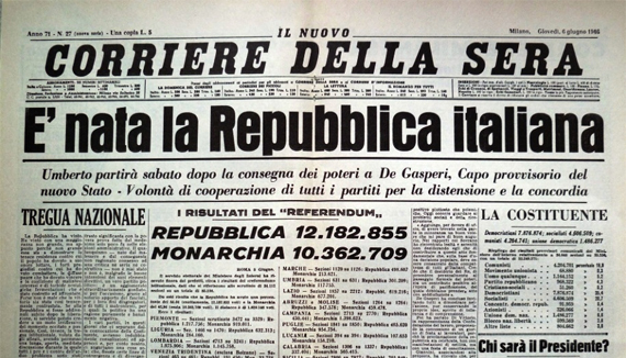 "Corriere della Sera" del 6 giugno