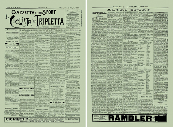 Gazzetta dello sport 1896 Gazzetta dello sport 1896
