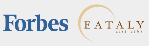 Forbes e Eataly loghi Forber e Eataly loghi