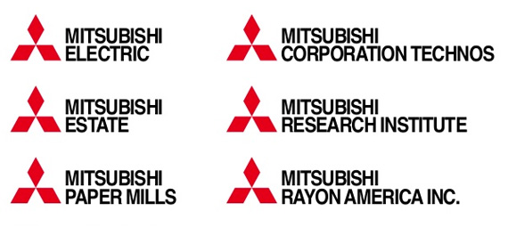 I loghi Mitsubishi Corporate I loghi Mitsubishi Corporate