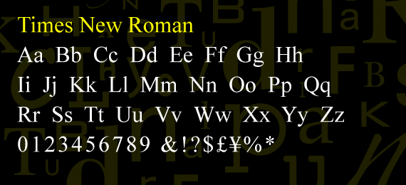 times new roman