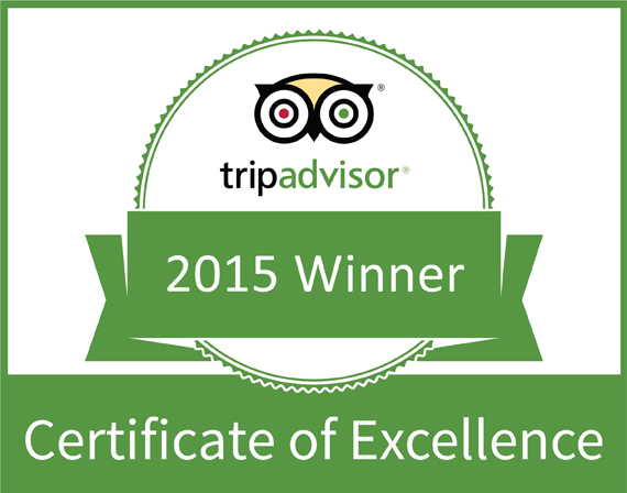 Certificato di Eccellenza TripAdvisor Certificato di Eccellenza TripAdvisor