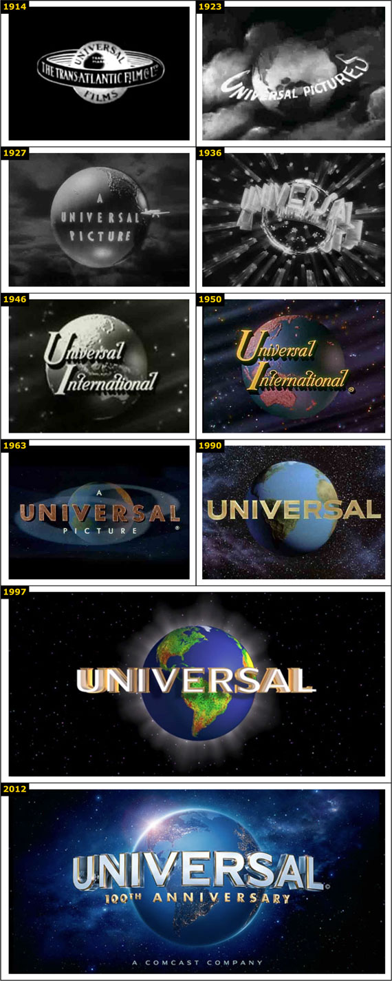 L'evoluzione del logo Universal